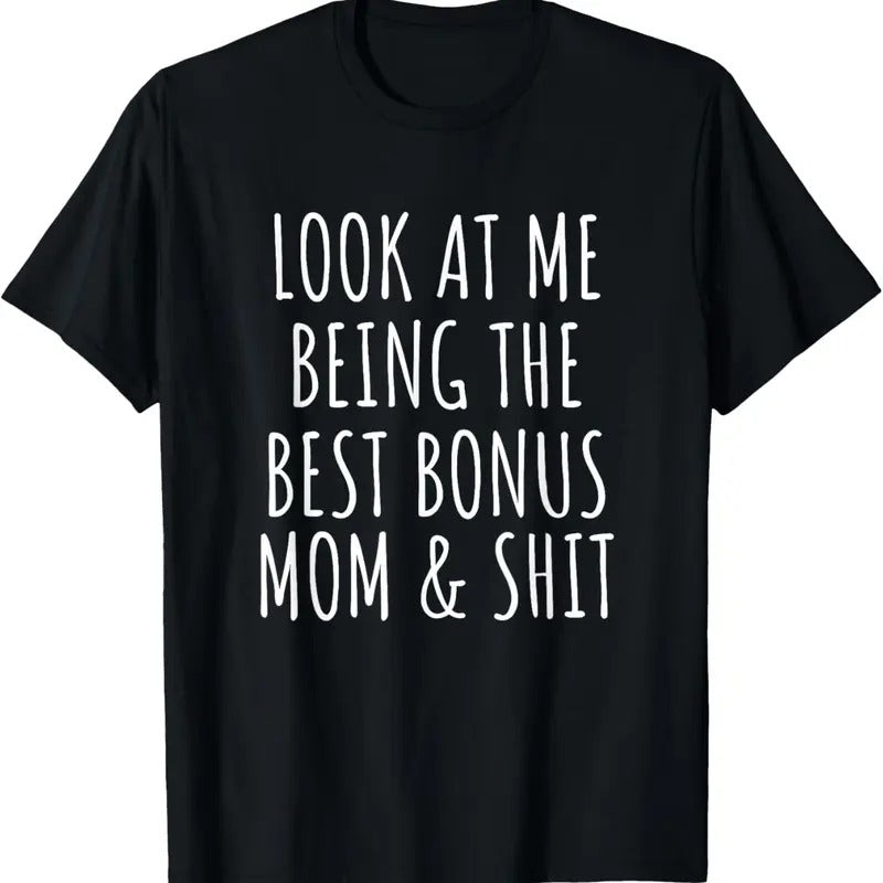 100% Cotton Bonus Step Mom Mothers Day From Stepdaughter Stepson Stepmom T-Shirt Hoodie, Sweatshirt | HypeCrazeTee.com