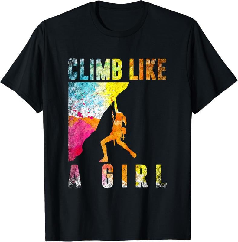 100% Cotton Bouldering Rock Climber Women Girls  Rock Climbing T-Shirt Hoodie, Sweatshirt | HypeCrazeTee.com