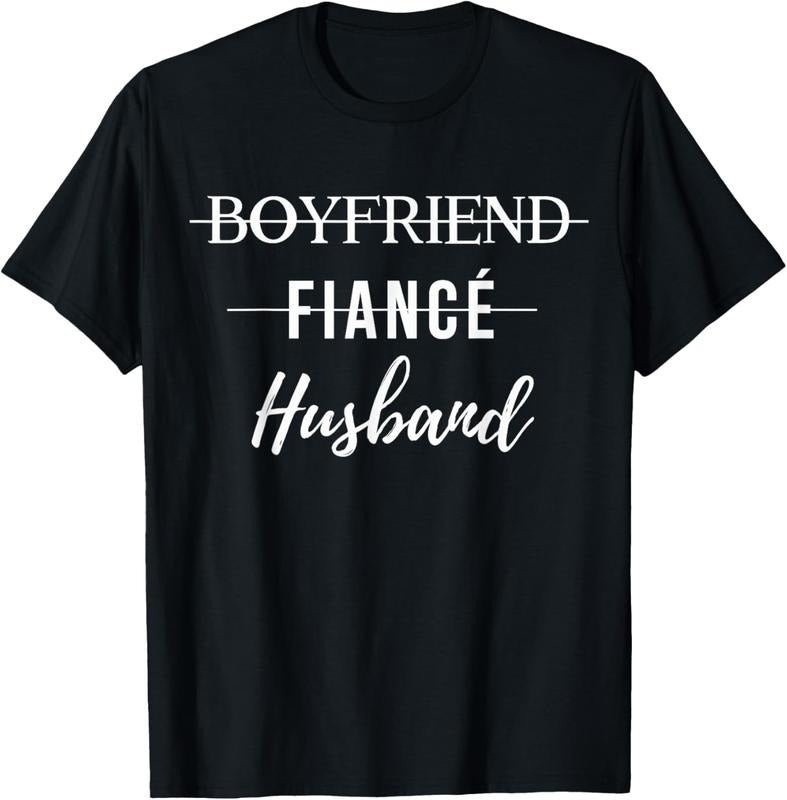 100% Cotton Boyfriend Fiance Husband Funny Wedding Groom Just Married T-Shirt Hoodie, Sweatshirt | HypeCrazeTee.com