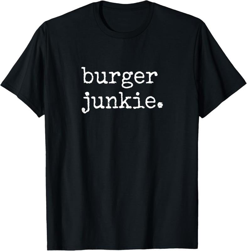 100% Cotton Burger Junkie Cheeseburger Hamburger Lover Shirts Men Women T-Shirt Hoodie, Sweatshirt | HypeCrazeTee.com