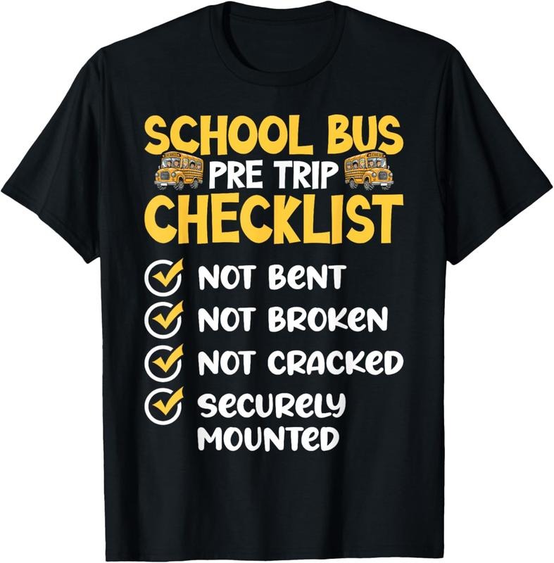 100% Cotton CDL School Bus Driver PreTrip Trucking Retro Trucker Pride T-Shirt Hoodie, Sweatshirt | HypeCrazeTee.com