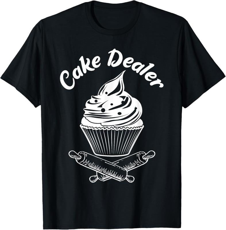 100% Cotton Cake Dealer Funny Cupcake Baker Baking Love Kitchen Gift T-Shirt Hoodie, Sweatshirt | HypeCrazeTee.com