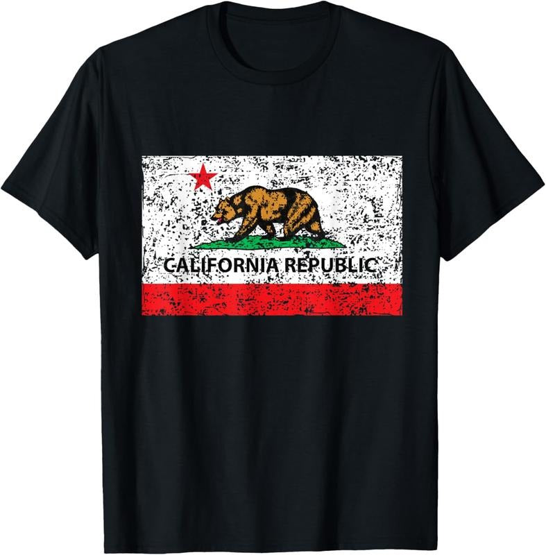 100% Cotton California Republic Cali Flag T-Shirt Socal Norcal Cencal T Hoodie, Sweatshirt | HypeCrazeTee.com