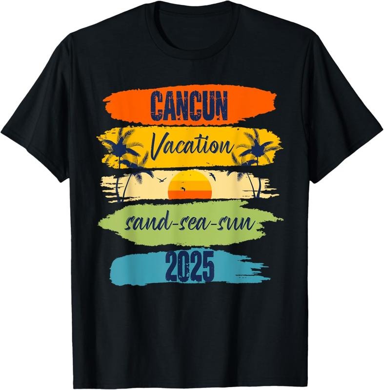 100% Cotton Cancun Mexico 2025 Summer Vacation Matching Family Group T-Shirt Hoodie, Sweatshirt | HypeCrazeTee.com