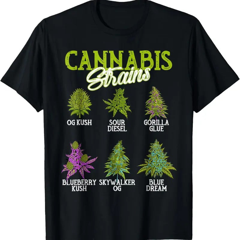 100% Cotton Cannabis Strain Weed Cannabis Marijuana T-Shirt Hoodie, Sweatshirt | HypeCrazeTee.com