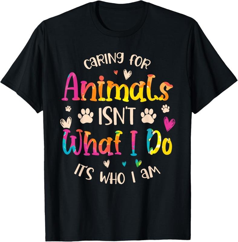 100% Cotton Caring for Animals Isn't what I do It's Who animal rescue T-Shirt Hoodie, Sweatshirt | HypeCrazeTee.com