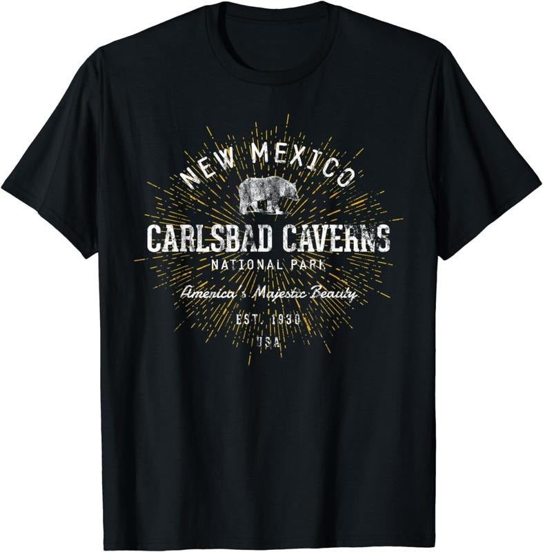 [100% Cotton]Carlsbad Caverns Retro Carlsbad Caverns National Park T-Shirt Hoodie, Sweatshirt | HypeCrazeTee.com
