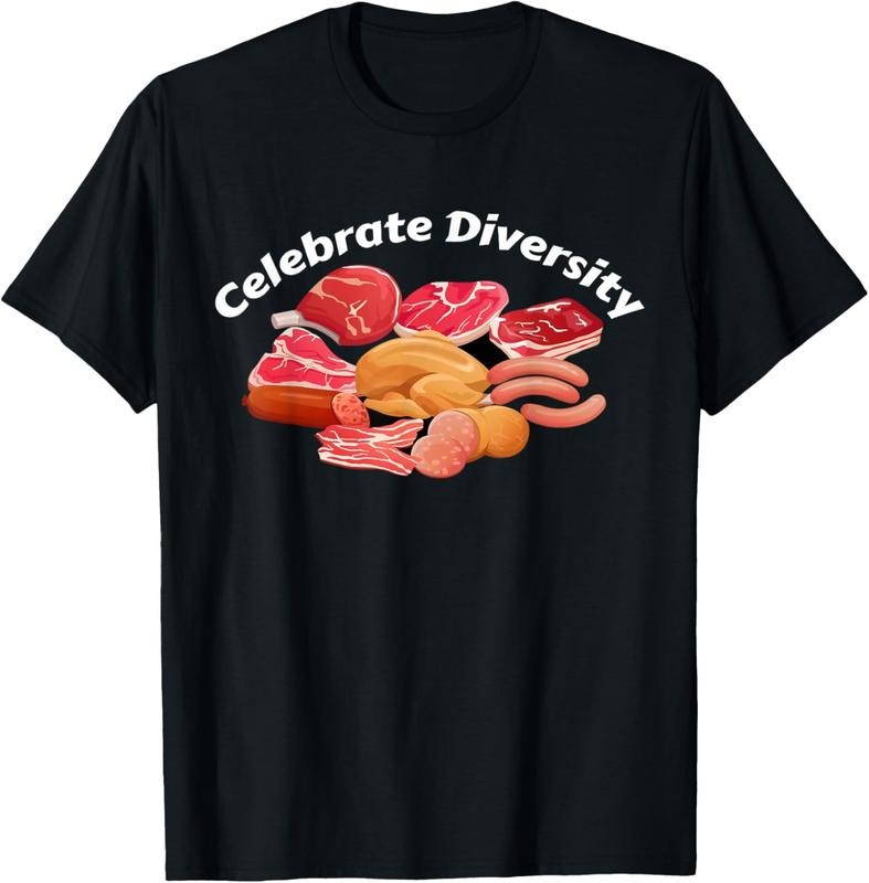 100% Cotton Celebrate Diversity BBQ Grill Clothing Apparel Funny Meat T-Shirt Hoodie, Sweatshirt | HypeCrazeTee.com