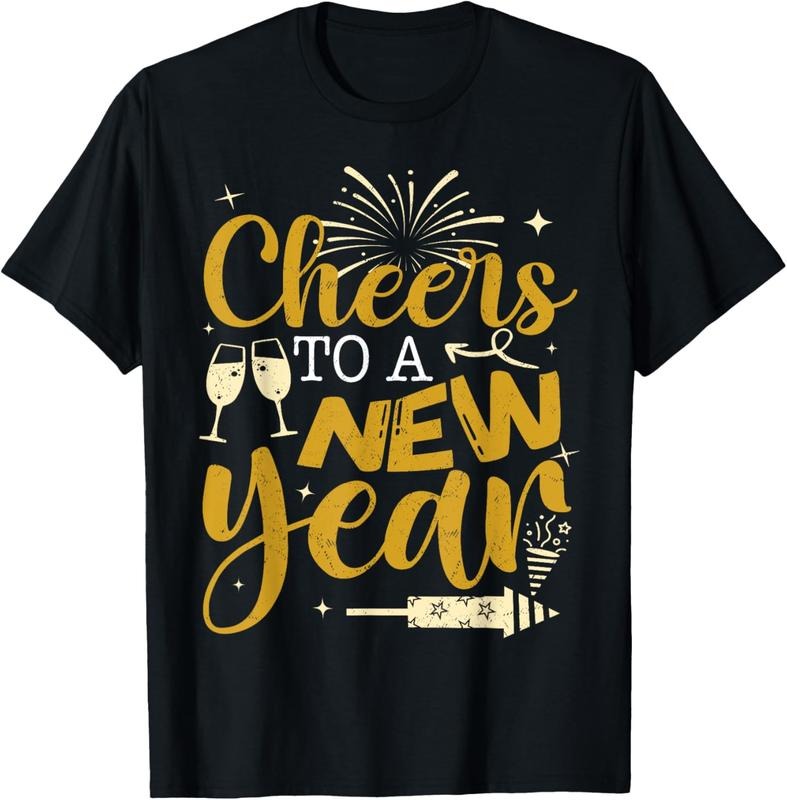 100% Cotton Cheer To A New Year 2025 Happy New Year New Years Eve Party T-Shirt Hoodie, Sweatshirt | HypeCrazeTee.com