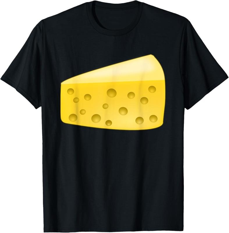 100% Cotton Cheese Wedge Costume T-Shirt Matching Pair with Wine Costume T-Shirt Hoodie, Sweatshirt | HypeCrazeTee.com