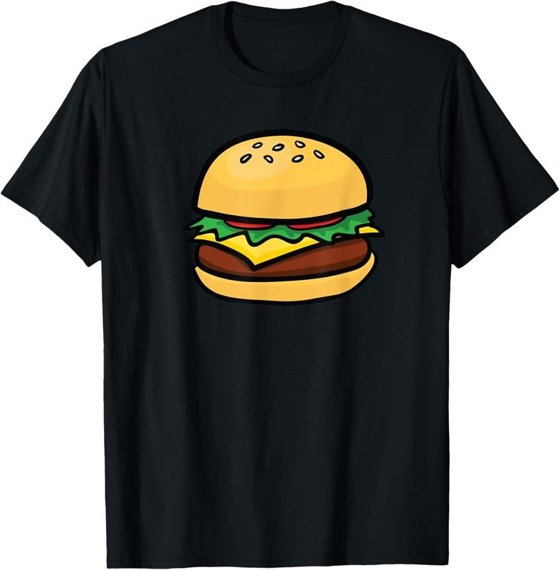 100% Cotton Cheeseburger Emoticon Hamburger Cheese BBQ T-Shirt Hoodie, Sweatshirt | HypeCrazeTee.com