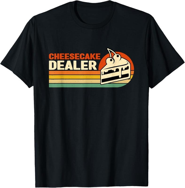 100% Cotton Cheesecake Dealer Retro Sweets Goodies Desserts Cheesecake T-Shirt Hoodie, Sweatshirt | HypeCrazeTee.com