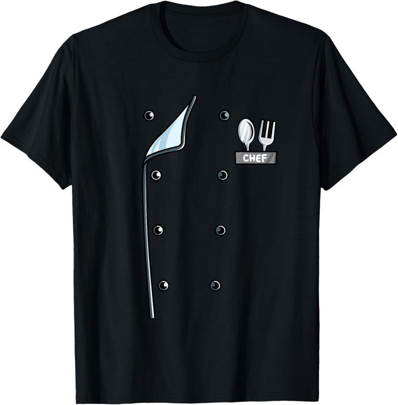 100% Cotton Chef Costume Coat Uniform Funny Cook Jacket for Cooking T-Shirt Hoodie, Sweatshirt | HypeCrazeTee.com