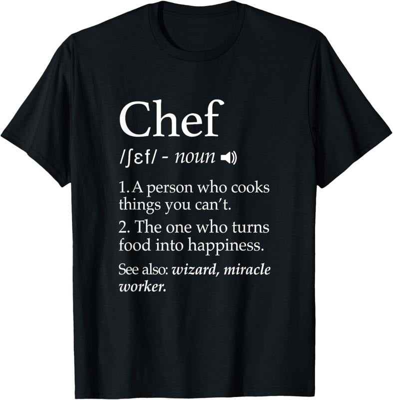 100% Cotton Chef Definition Funny Line Saying Cook Cooking Gifts Chefs T-Shirt Hoodie, Sweatshirt | HypeCrazeTee.com