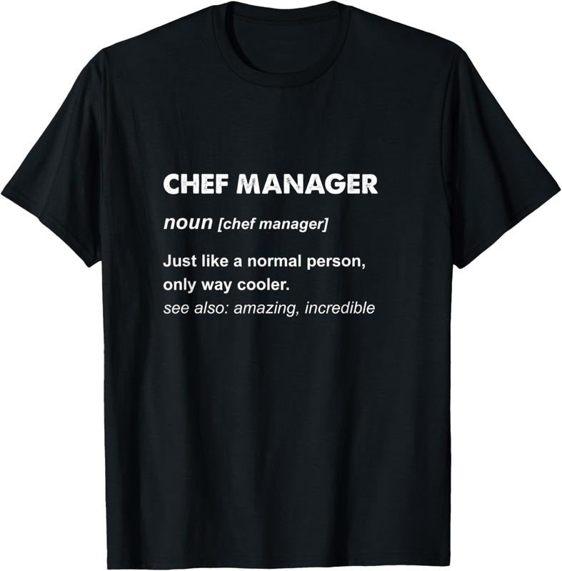100% Cotton Chef Manager T-Shirt Hoodie, Sweatshirt | HypeCrazeTee.com