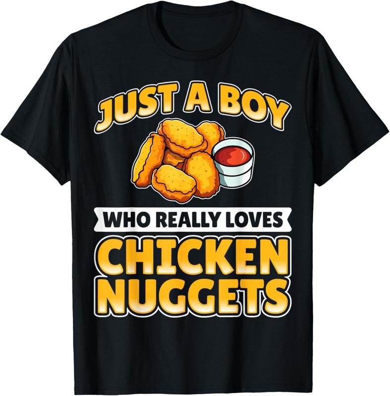 100% Cotton Chicken Nugget - Just a Boy Who Really Loves Chicken Nuggets T-Shirt Hoodie, Sweatshirt | HypeCrazeTee.com
