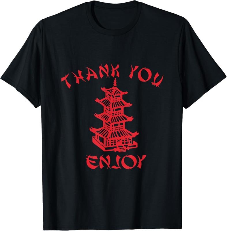 100% Cotton Chinese Takeaway Food Thank You Enjoy Funny Asian T-Shirt Hoodie, Sweatshirt | HypeCrazeTee.com