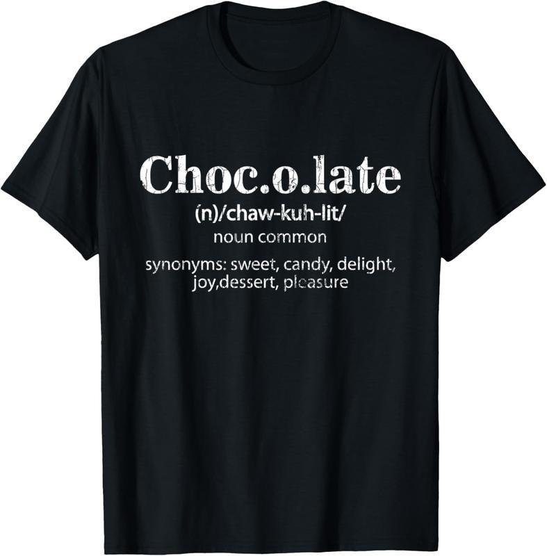 100% Cotton Chocolate Definition Funny Lover Eater Graphic T-Shirt Hoodie, Sweatshirt | HypeCrazeTee.com