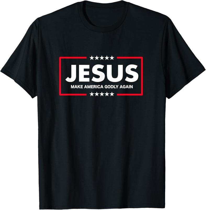 100% Cotton Christian Gifts Women Men Make America Godly Again T-Shirt Hoodie, Sweatshirt | HypeCrazeTee.com