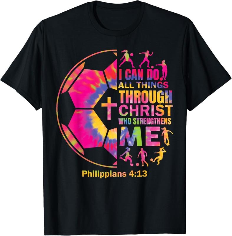 100% Cotton Christian Soccer t Shirt Girls Teen  Christ Religious T-Shirt Hoodie, Sweatshirt | HypeCrazeTee.com