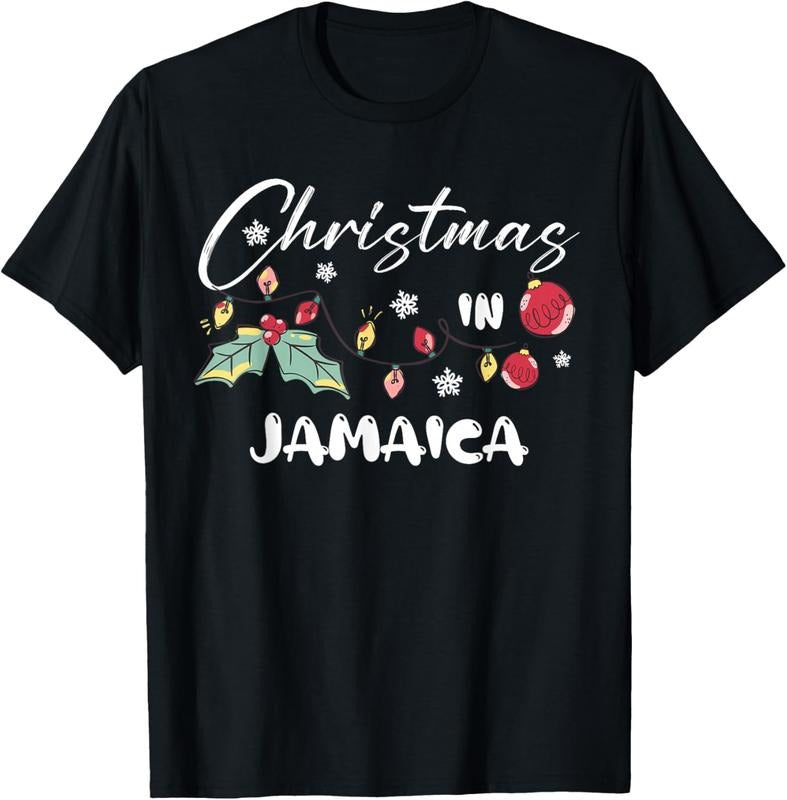 100% Cotton Christmas in JAMAICA Family Reunion Trip 2025 Matching T-Shirt Hoodie, Sweatshirt | HypeCrazeTee.com