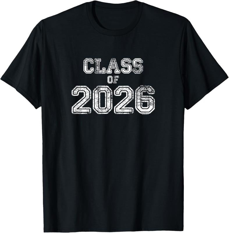 100% Cotton Class of 2026 | Senior 2026 Graduation Vintage School Spirit T-Shirt Hoodie, Sweatshirt | HypeCrazeTee.com