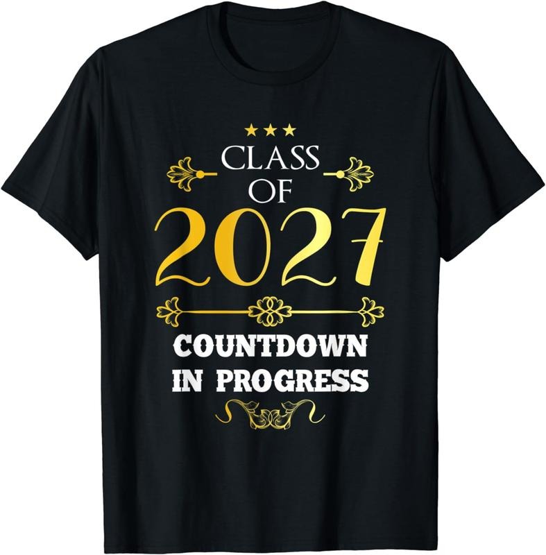 [100% Cotton]Class of 2027 countdown in progress - fun graduates sayings T-Shirt Hoodie, Sweatshirt | HypeCrazeTee.com