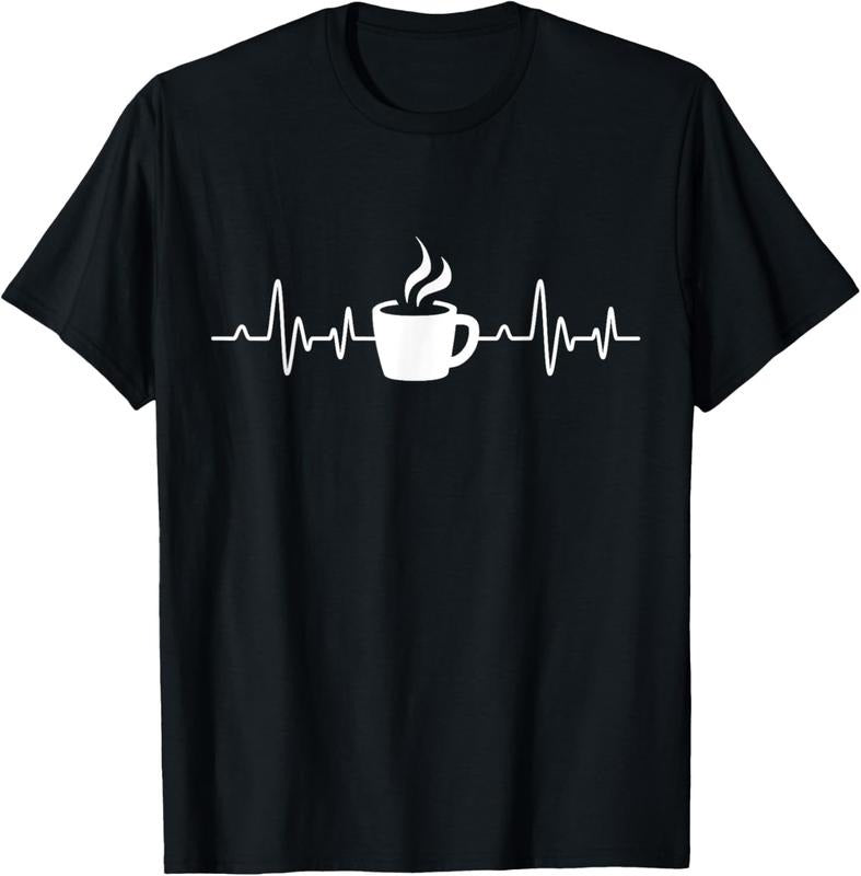 100% Cotton Coffee Heartbeat Drinking Coffee T-Shirts, Hoodie, Sweatshirt