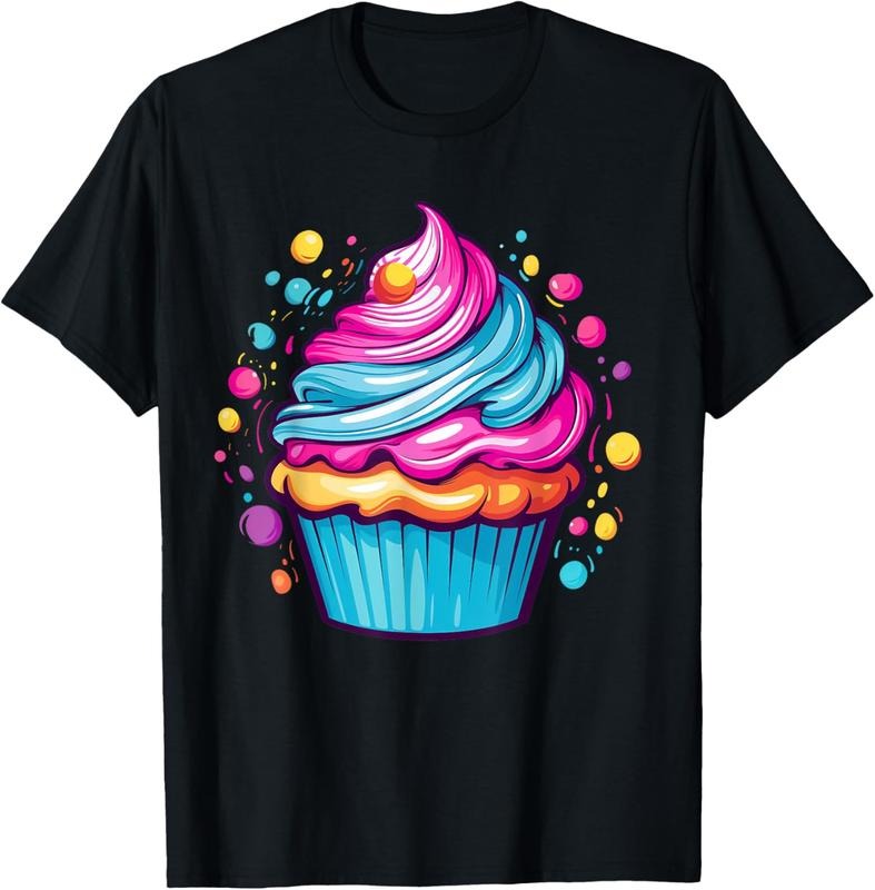 100% Cotton Colorful Cupcake T-Shirt Hoodie, Sweatshirt | HypeCrazeTee.com