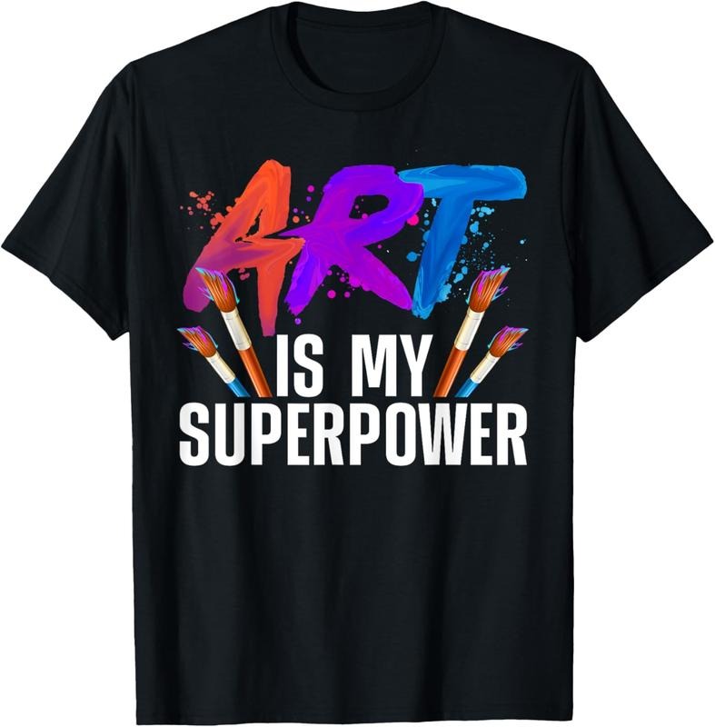 100% Cotton Cool Art For Men Women Art Teacher Artist Painter Superpower T-Shirt Hoodie, Sweatshirt | HypeCrazeTee.com