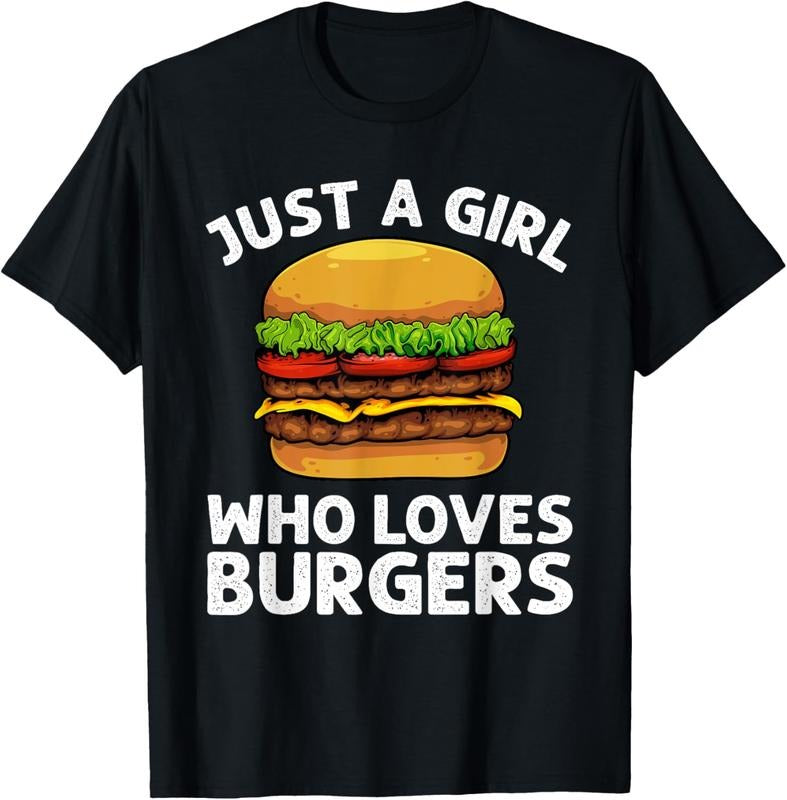 100% Cotton Cool Burger Art For Girls Women Hamburger Cheeseburger Lover T-Shirt Hoodie, Sweatshirt | HypeCrazeTee.com
