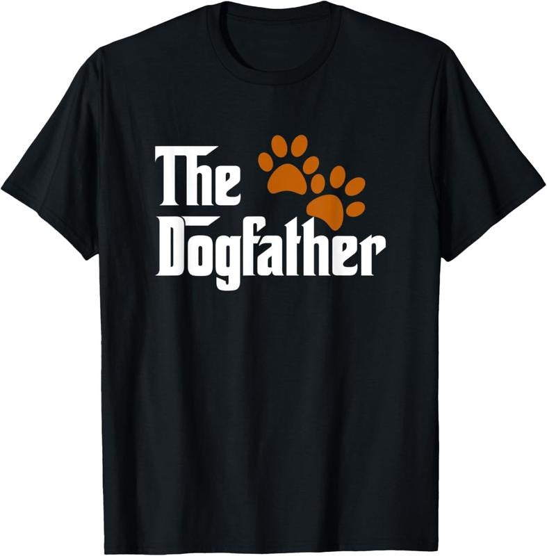 100% Cotton Cool Dog Dad Dog Father Shirt The DogFather T-Shirt Hoodie, Sweatshirt | HypeCrazeTee.com