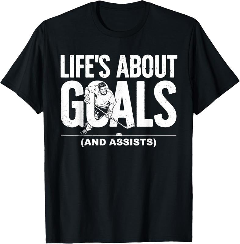 100% Cotton Cool Ice Hockey For Men Women Hockey Lover Goalie Sports T-Shirt Hoodie, Sweatshirt | HypeCrazeTee.com