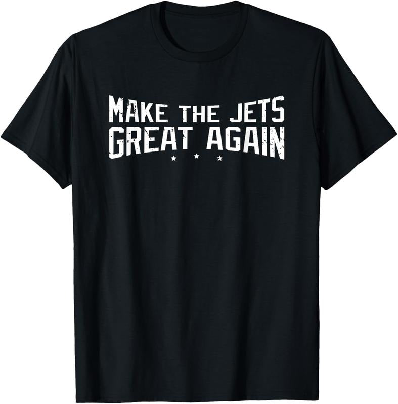 100% Cotton Cool Jets T-shirt - Make The Jets Great Again Tees - Gift T-Shirt Hoodie, Sweatshirt | HypeCrazeTee.com