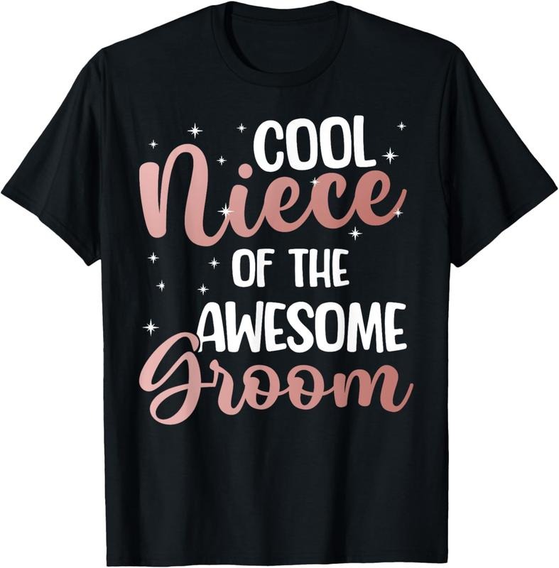 100% Cotton Cool Niece Of The Groom Niece Groom's Niece T-Shirt Hoodie, Sweatshirt | HypeCrazeTee.com