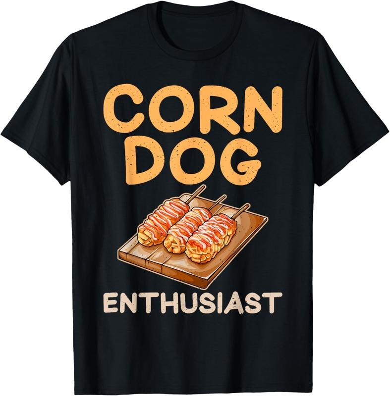 100% Cotton Corn Dog Enthusiast Corn Dog T-Shirt Hoodie, Sweatshirt | HypeCrazeTee.com