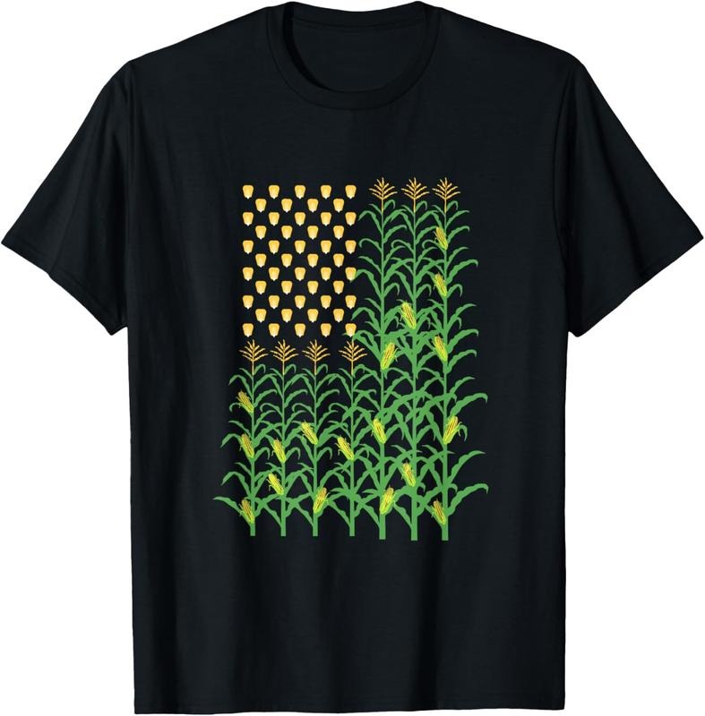 100% Cotton Corn Farmer - American Flag Crop Farmers Farm Farming Gift T-Shirt Hoodie, Sweatshirt | HypeCrazeTee.com