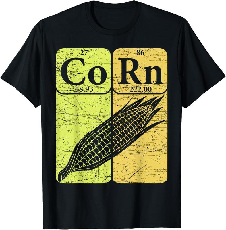 100% Cotton Corn Periodic Table Elements Corn Lover Retro Sweet Corn T-Shirt Hoodie, Sweatshirt | HypeCrazeTee.com