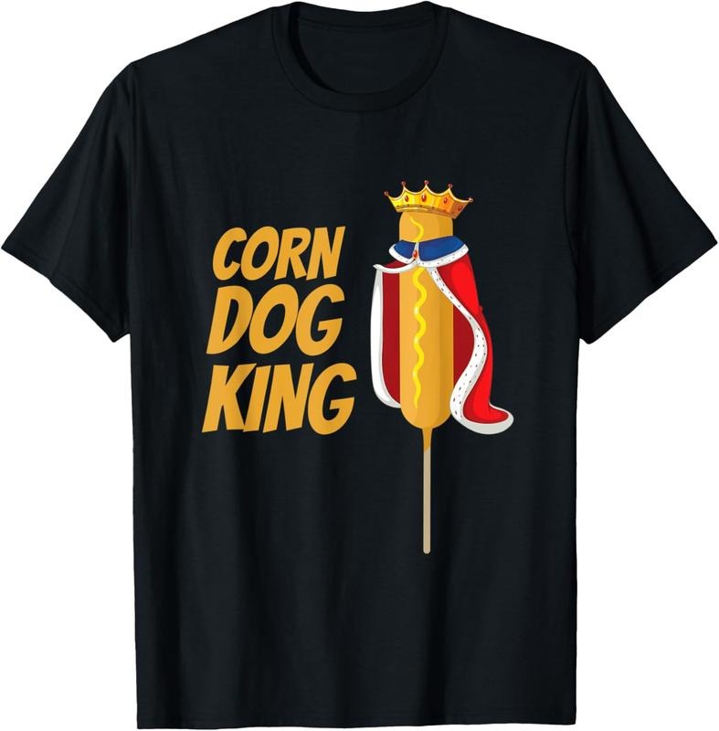 100% Cotton Corn dog king corn dogs costume corndog T-Shirt Hoodie, Sweatshirt | HypeCrazeTee.com