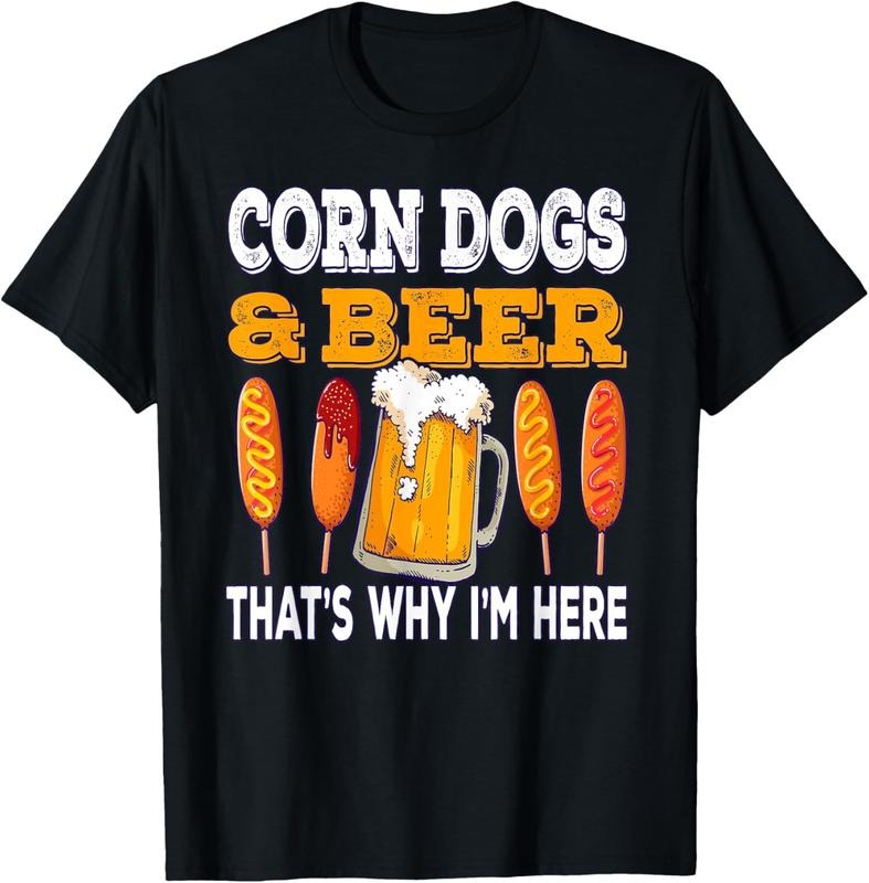 100% Cotton Corndog Carnival Beer Fried Corn Dog T-Shirt Hoodie, Sweatshirt | HypeCrazeTee.com