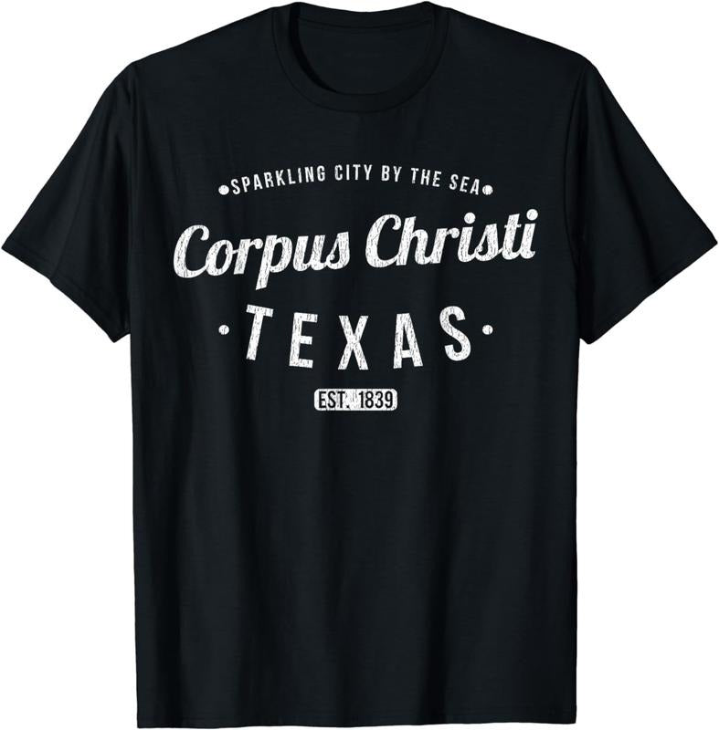 [100% Cotton]Corpus Christi Texas Retro Souvenir TX Corpus Christi T-Shirts, Hoodie, Sweatshirt