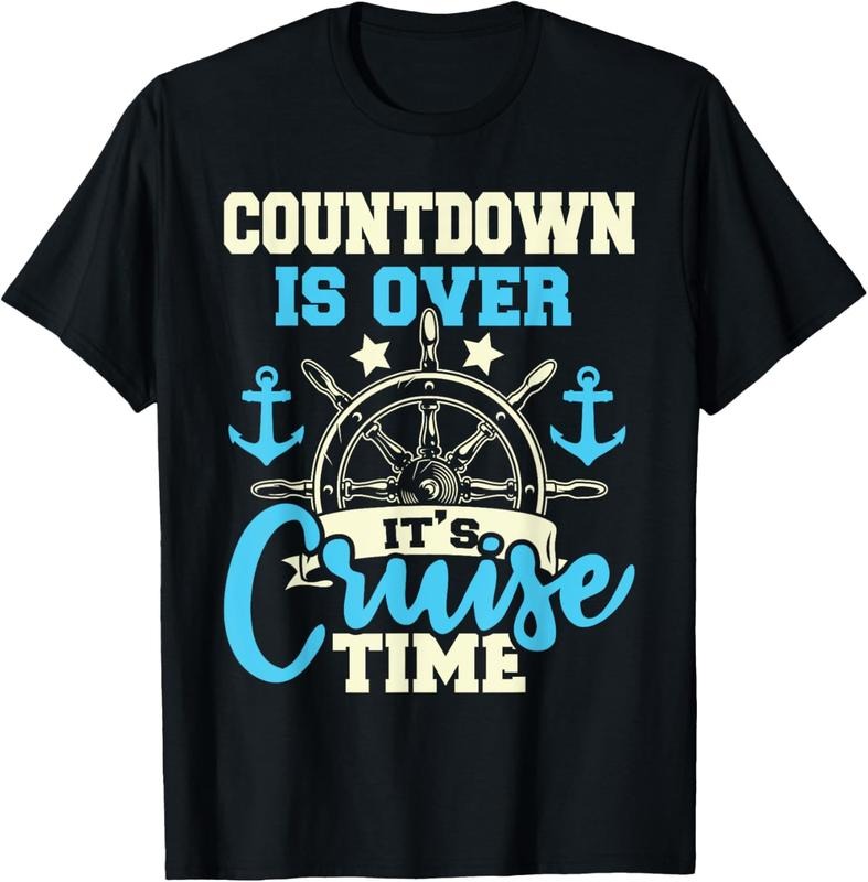 100% Cotton Countdown Is Over It's Cruise Time - Cruising Lover Cruiser T-Shirt Hoodie, Sweatshirt | HypeCrazeTee.com