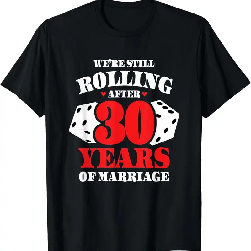 [100% Cotton]Couples Married 30 Years - Funny 30th Wedding Anniversary T-Shirt Hoodie, Sweatshirt | HypeCrazeTee.com