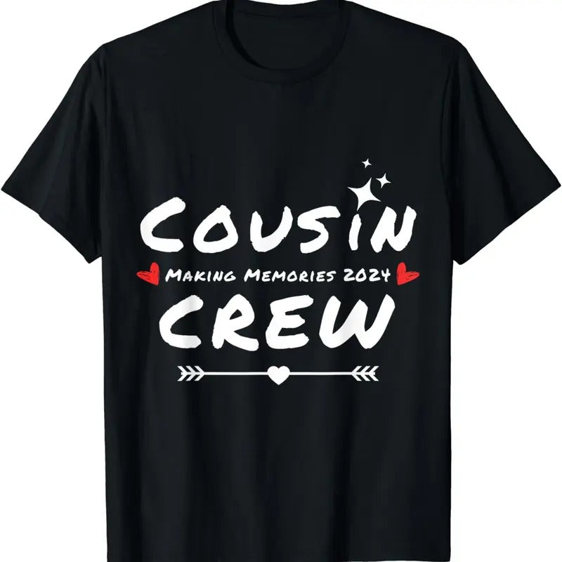 [100% Cotton]Cousin Crew making memories 2024 Family Reunion Trip Summer T-Shirt Hoodie, Sweatshirt | HypeCrazeTee.com