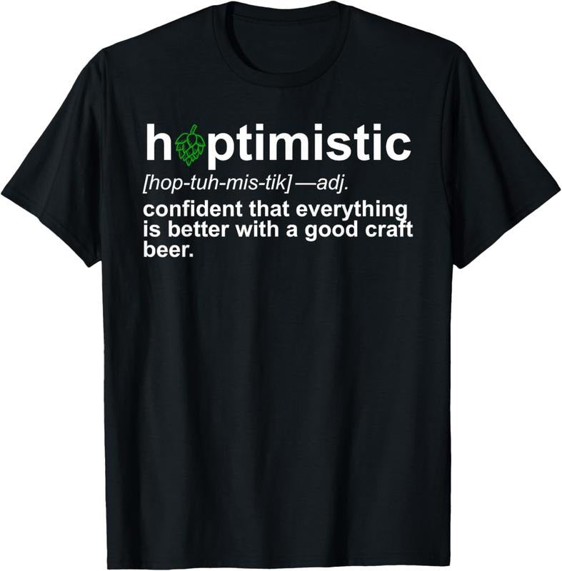 100% Cotton Craft Beer Funny Shirt Hoptimistic Defintion T-Shirt Hops T-Shirt Hoodie, Sweatshirt | HypeCrazeTee.com