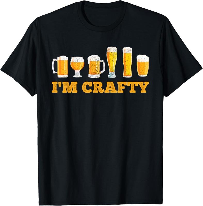 100% Cotton Craft Beer I'm Crafty Home Brew Beer T-Shirt Hoodie, Sweatshirt | HypeCrazeTee.com
