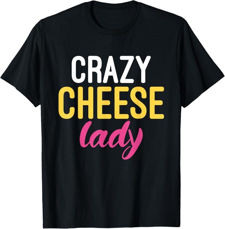 100% Cotton Crazy Cheese Lady Snack Cheese T-Shirt Hoodie, Sweatshirt | HypeCrazeTee.com