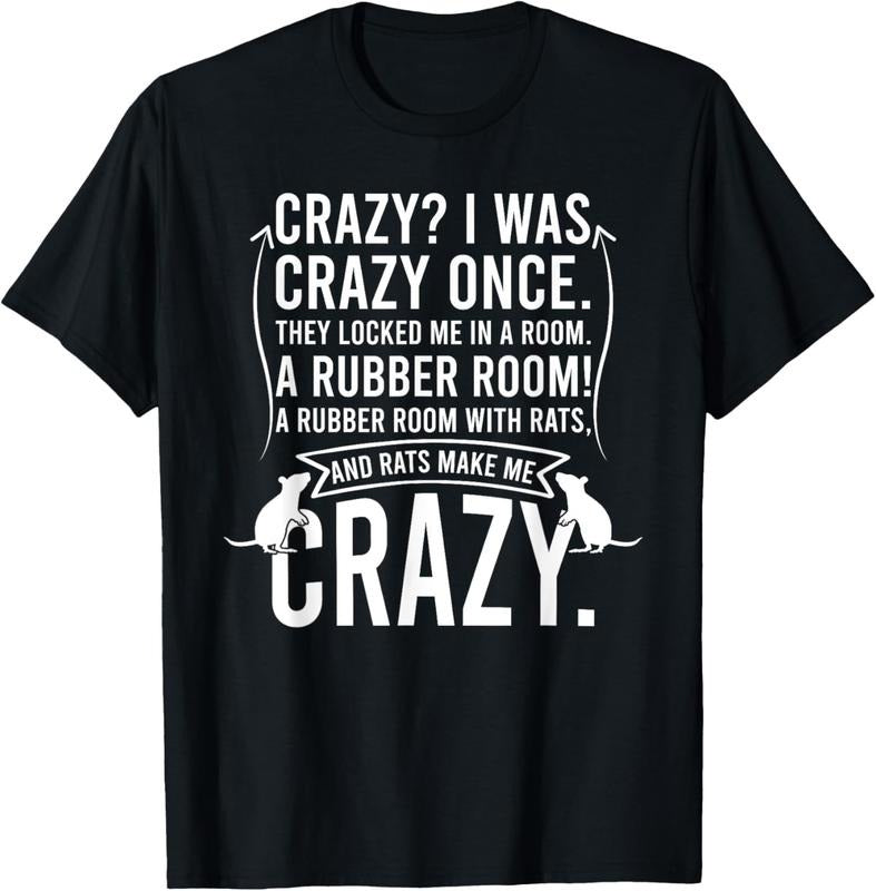 100% Cotton Crazy I Was Crazy Once They Locked Me In A Room T-Shirt Hoodie, Sweatshirt | HypeCrazeTee.com