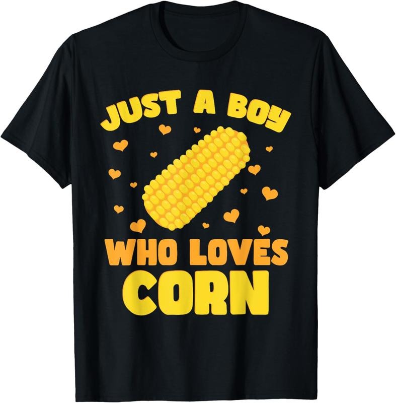 100% Cotton Crop  Farming Corn Maize Just A Boy Who Loves Corn T-Shirt Hoodie, Sweatshirt | HypeCrazeTee.com