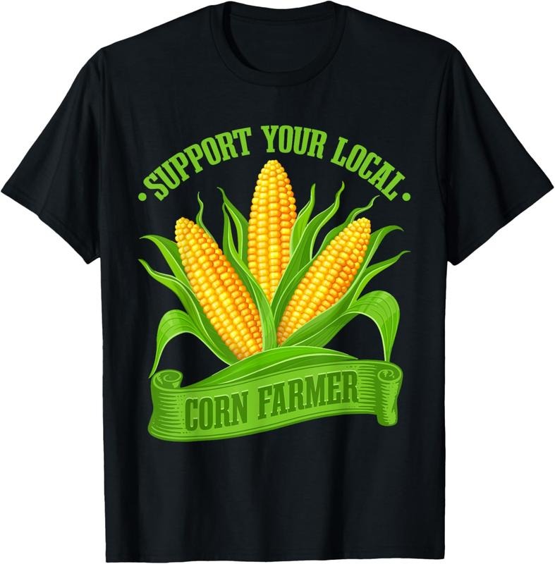 100% Cotton Crop Men Farming Corn Support Your Local Corn Farmer T-Shirt Hoodie, Sweatshirt | HypeCrazeTee.com